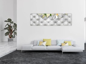 Obraz kwiatów lilii (170x50 cm)