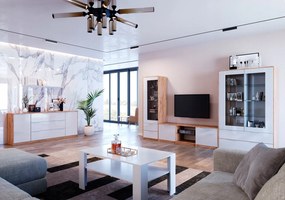 Biała półka wisząca Asti 191