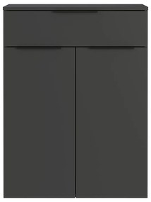 Antracytowa wysoka wisząca szafka łazienkowa 71x95 cm Crandon – Germania