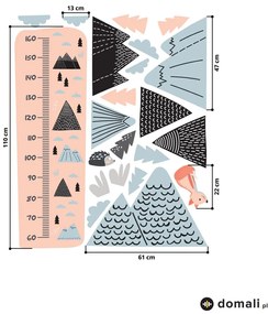 Naklejki na ścianę - Metr - Lis w lesie