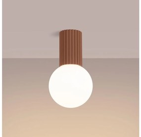 Sollux SL.1733 - Plafon łazienkowy HALO 1xG9/8W/230V IP44 brązowy