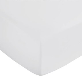 Jasnoszare prześcieradło z satyny bawełnianej z gumką 150x200 cm Cotton Sateen – Bianca