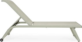 Szarobrązowy metalowy leżak ogrodowy Taylor – Bizzotto