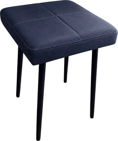 Taboret MAX podstawa czarna : Kolor Stelaża - Czarny , Kolor tkaniny - EKO-SKÓRA - 4D, Typ tkaniny - Eko-skóra