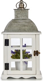 Lampion drewniany MIRO, 39 cm