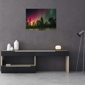 Obraz zorzy polarnej (70x50 cm)