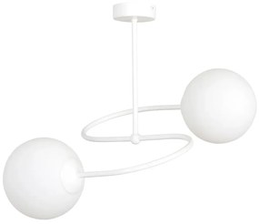 Biała metalowa lampa wisząca - D099-Eyo