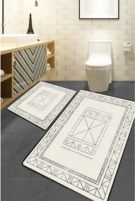 Kremowe dywaniki łazienkowe zestaw 2 szt. 60x100 cm Touch – Foutastic