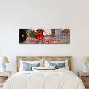 Obraz - Moulin Rouge, Paryż, Francja (170x50 cm)