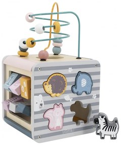 Viga polarb activity box drewniane edukacyjne centrum gier 5w1 kostka
