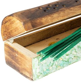 Arome Elements pudełko drewniane na kadzidełka, 10 szt., Ziemia