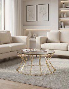 Okrągły nowoczesny stolik kawowy L4-Z01