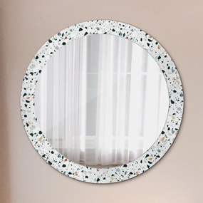 Lustro dekoracyjne okrągłe Kamień naturalny