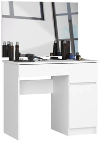 Biurko z toaletką z lustrem na kosmetyki prawostronne A4-G06