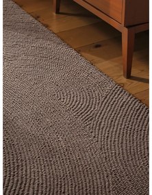 Szarobrązowy wełniany chodnik tkany ręcznie 80x200 cm Eleni Taupe – Hanse Home