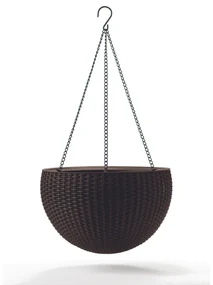 Keter Doniczka wisząca Sphere antracyt, śr. 35 cm