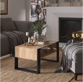 Stolik kawowy złoty dąb energetyczny 92x52.4x45.6 olli