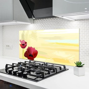 Panel Szklany do Kuchni Wiosenna Natura W Kwiatach