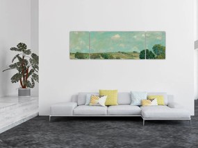 Obraz - Alfred Sisley,  Meadow, reprodukcje (170x50 cm)