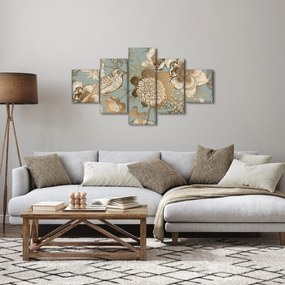 Obraz - Ogród z ptakiem (125x70 cm)