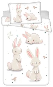 Bawełniana pościel dziecięca do łóżeczka 100x135 cm Bunnies – Jerry Fabrics