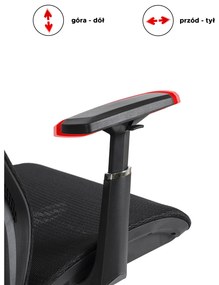 Fotel Biurowy Ergonomiczny Obrotowy LITOS Czarny Nowoczesny