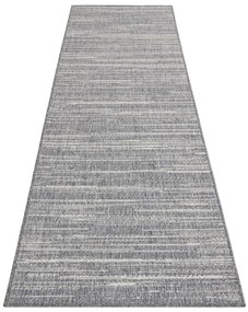 Dywan dwustronny zewnętrzny Gemini szary chodnik 80 cm x 250 cm