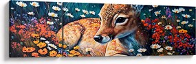 Obraz - Malowany jeleń (170x50 cm)