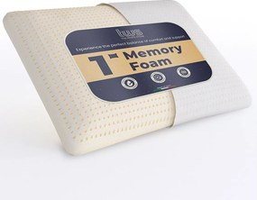 The White Stone Poduszka z pianki memory 40×70 cm, wys. 11 cm, ortopedyczna, hipoalergiczna i oddychająca