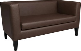 Sofa Monaco : Kolor nogi - Venge, Kolor tkaniny - EKO-SKÓRA - 2D, Typ tkaniny - Eko-skóra , Wysokość nogi - 20 cm
