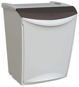 Denox Ekosystem Kosz na odpady segregowane 25 l, szary - mix