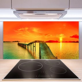 Panel Szklany Most Wiszący nad Zatoką