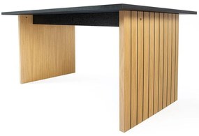 Stół z blatem w dekorze dębu 90x160 cm Stripe – Woodman