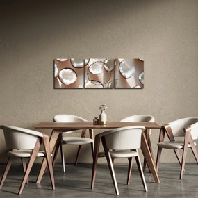 Obraz - Kokosy (z zegarem) (90x30 cm)