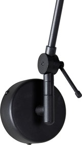 Lampa ścienna czarna z zielonym aksamitnym kloszem 35 cm regulowana - Blitz