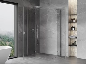 Mexen Mist-H Duo kabina prysznicowa uchylna lewa 75 x 70 cm, transparent, chrom - 8A5-075L-070P-01-00