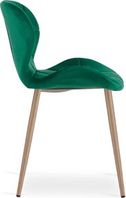 Krzesło do jadalni MANGO VELVET, zielone