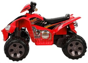 Quad na akumulator duże koła czerwony