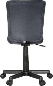 Dziecięce krzesło biurowe obrotowe, bez podłokietników, szar