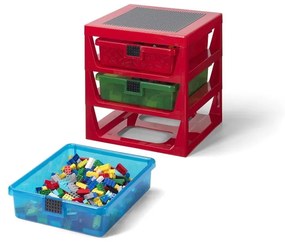 Czerwony organizer z 3 szufladami Storage - LEGO®