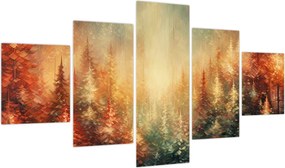 Obraz - Malowanie lasów (125x70 cm)