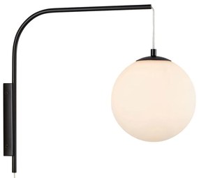 Czarno-biały kinkiet (długość 47,5 cm) Dione – Markslöjd