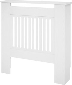 HOMCOM Osłona Grzejnika, Maskowanie Grzejnika, 78 x 19 x 81cm, Osłona Grzejnika do Sypialni, Salonu, MDF, Biały