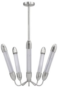 Stalowa lampa wisząca w kolorze srebra ze szklanym kloszem ø 69 cm Lemon Squeeze – UMAGE