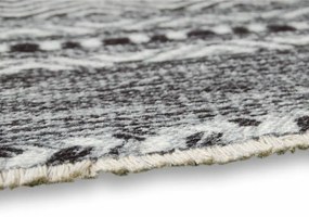 Dywan bawełniany Pescara  szaro-czarny 80 cm x 150 cm