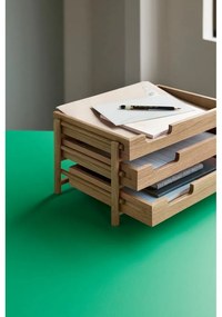 Drewniany organizer na dokumenty Note – Hübsch