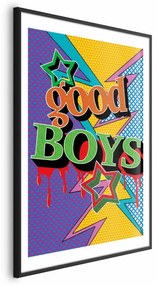 Plakat Good Boys 21x30 cm z ramą czarną z marginesem ARTGEIST B