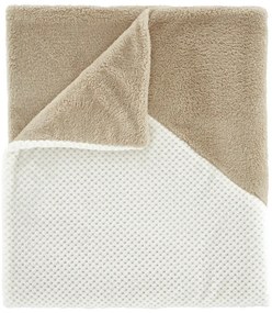 Brązowo-beżowy koc z mikropluszu 130x170 cm Cosy Larsson Geo – Catherine Lansfield