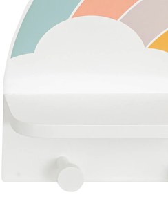 Wieszak do pokoju dziecięcego RAINBOW z półeczką