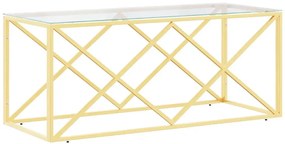 Stolik kawowy w stylu glamour ze szklanym blatem Z0-H57